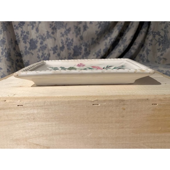 Ceramic 1990s Avon Spoon Rest Plate with Wall HangingHook - Picture 5 of 11